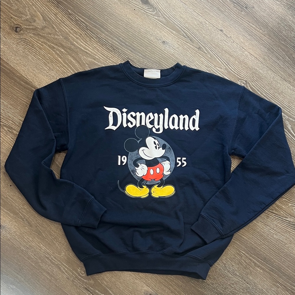Disney Black Crewneck Sweater with Mickey Mouse